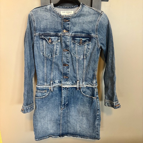 Lucky Brand Dresses & Skirts - Lucky ReMade Denim Trucker Dress - size S